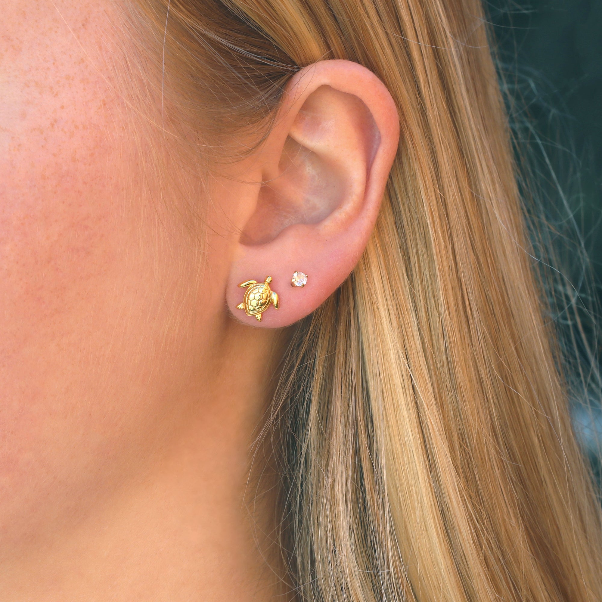 Sea Turtle Stud Earrings