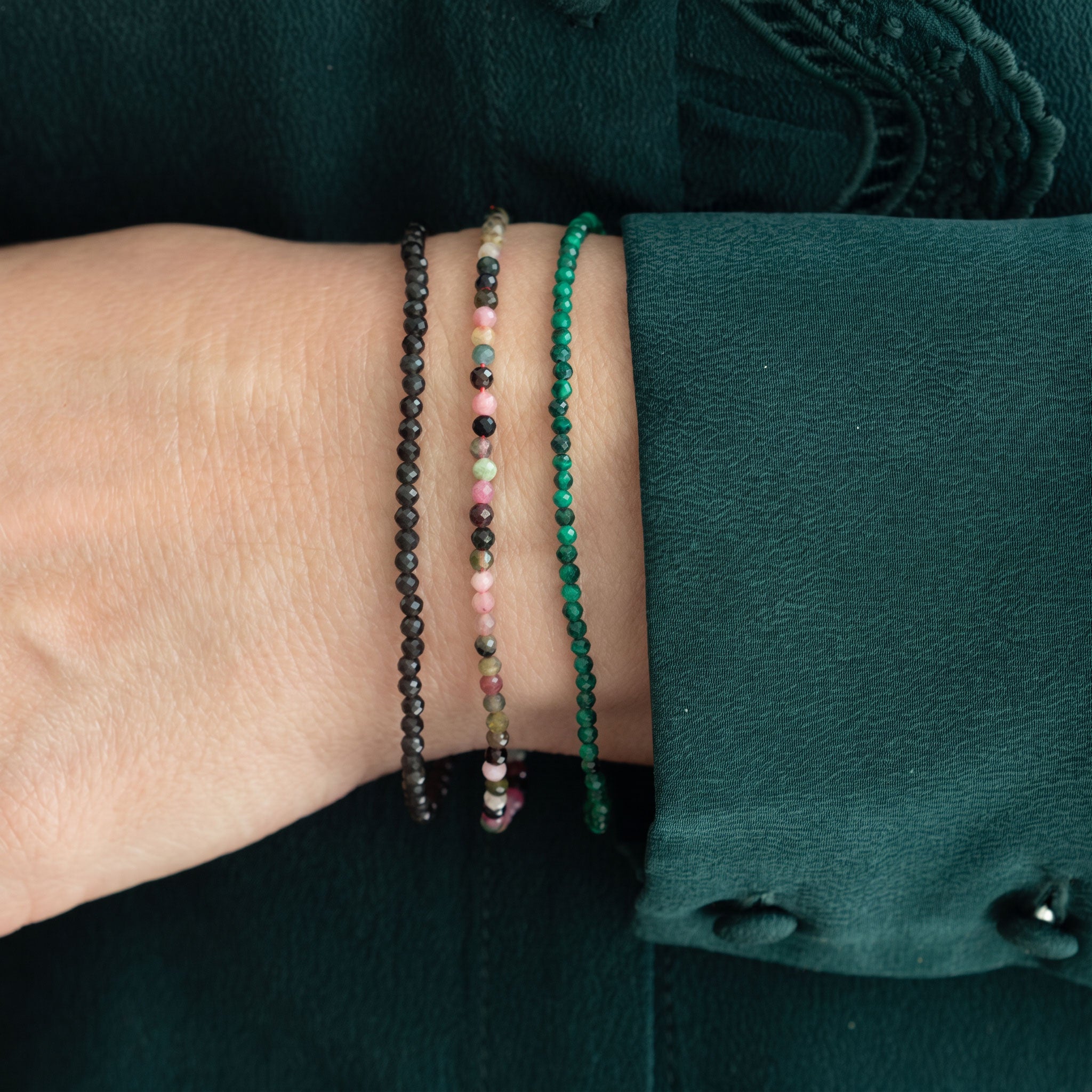 Petite Gemstone Beaded Bracelet