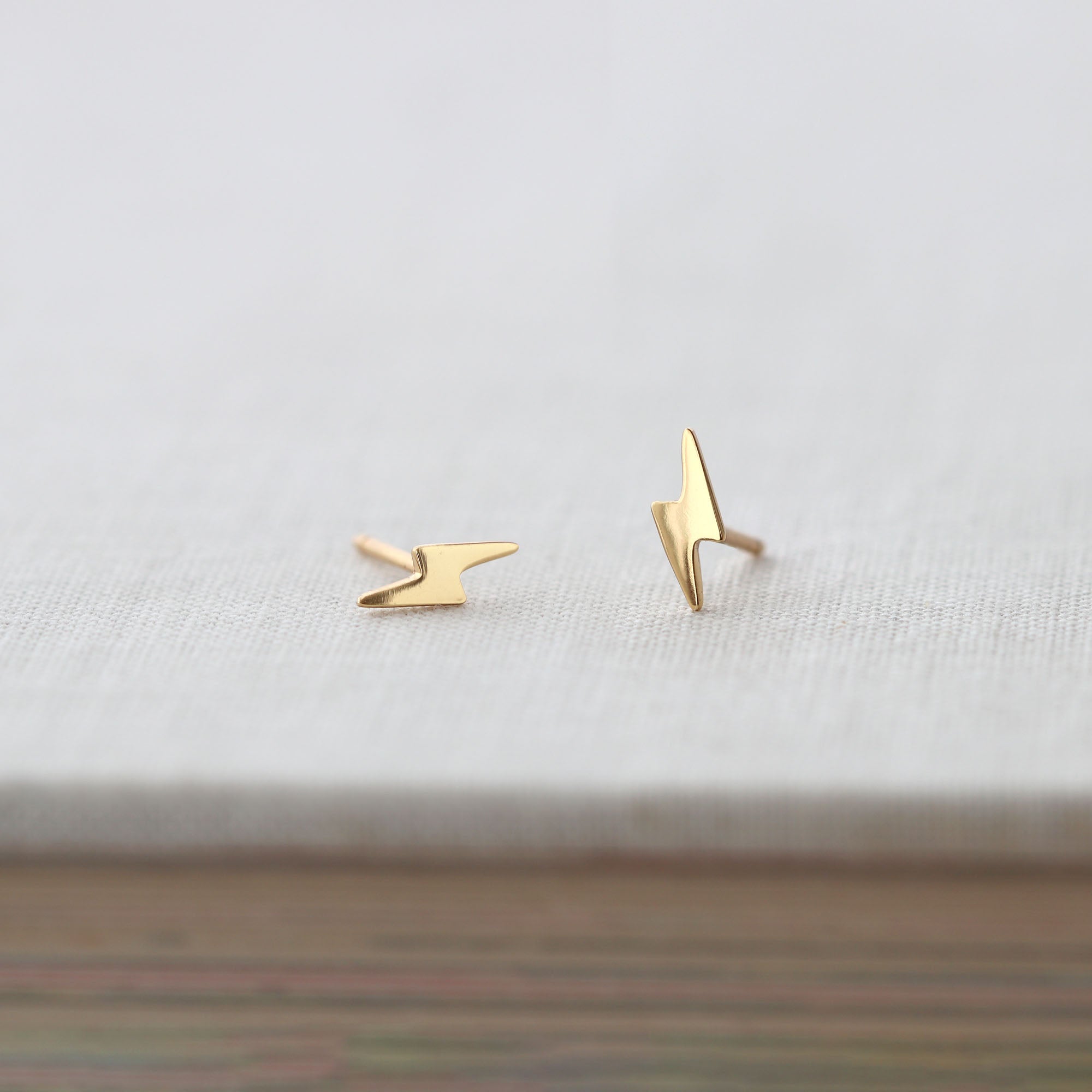 Lightning Bolt Stud Earrings