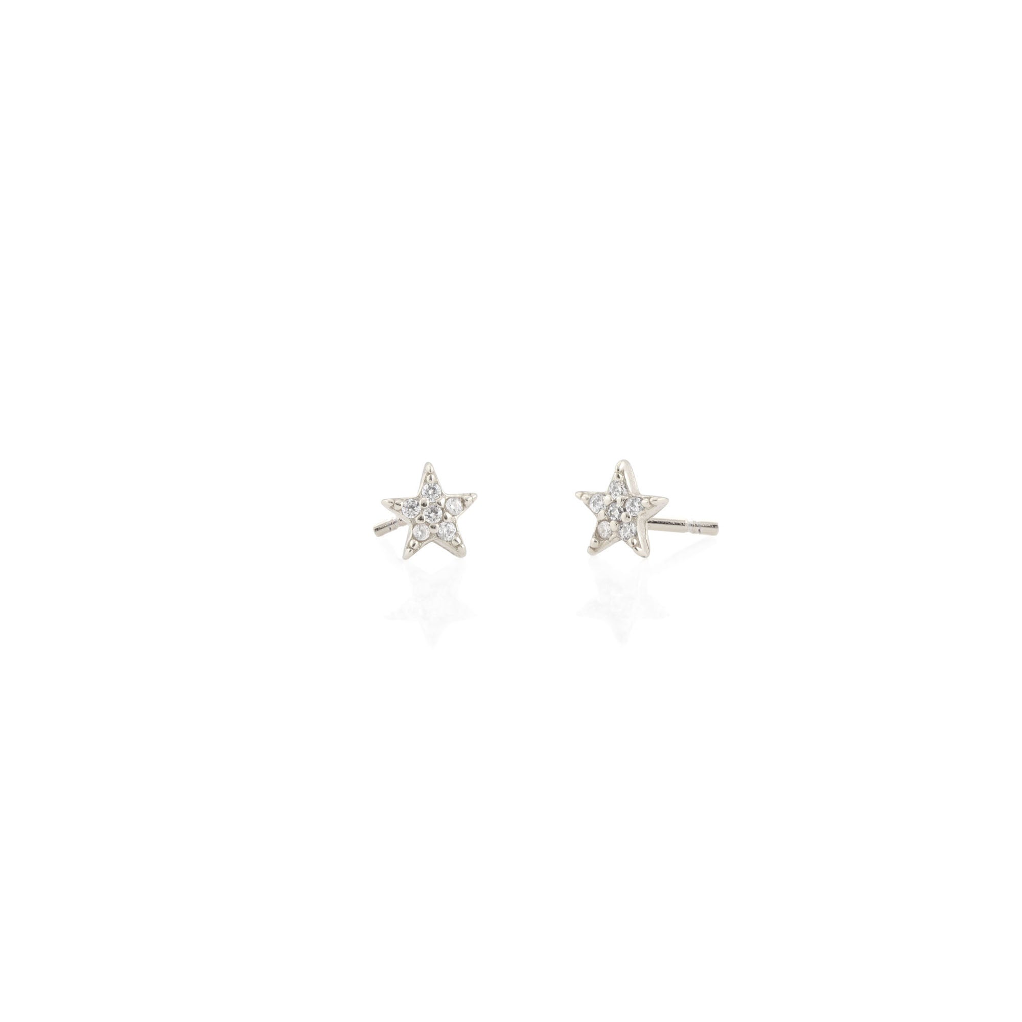 Star Crystal Stud Earrings