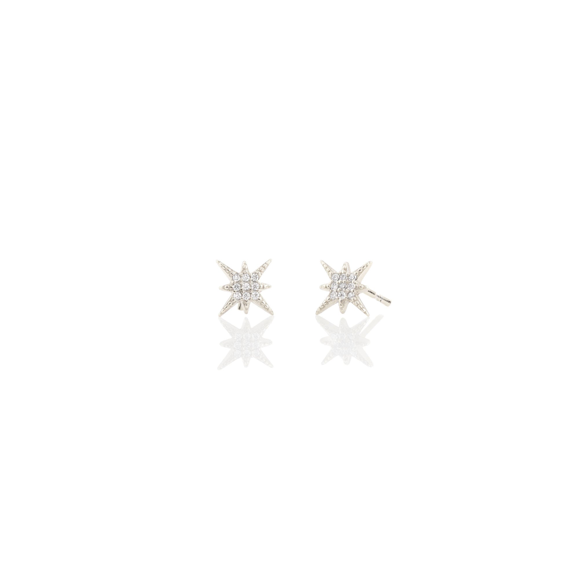 Starburst Crystal Stud Earrings