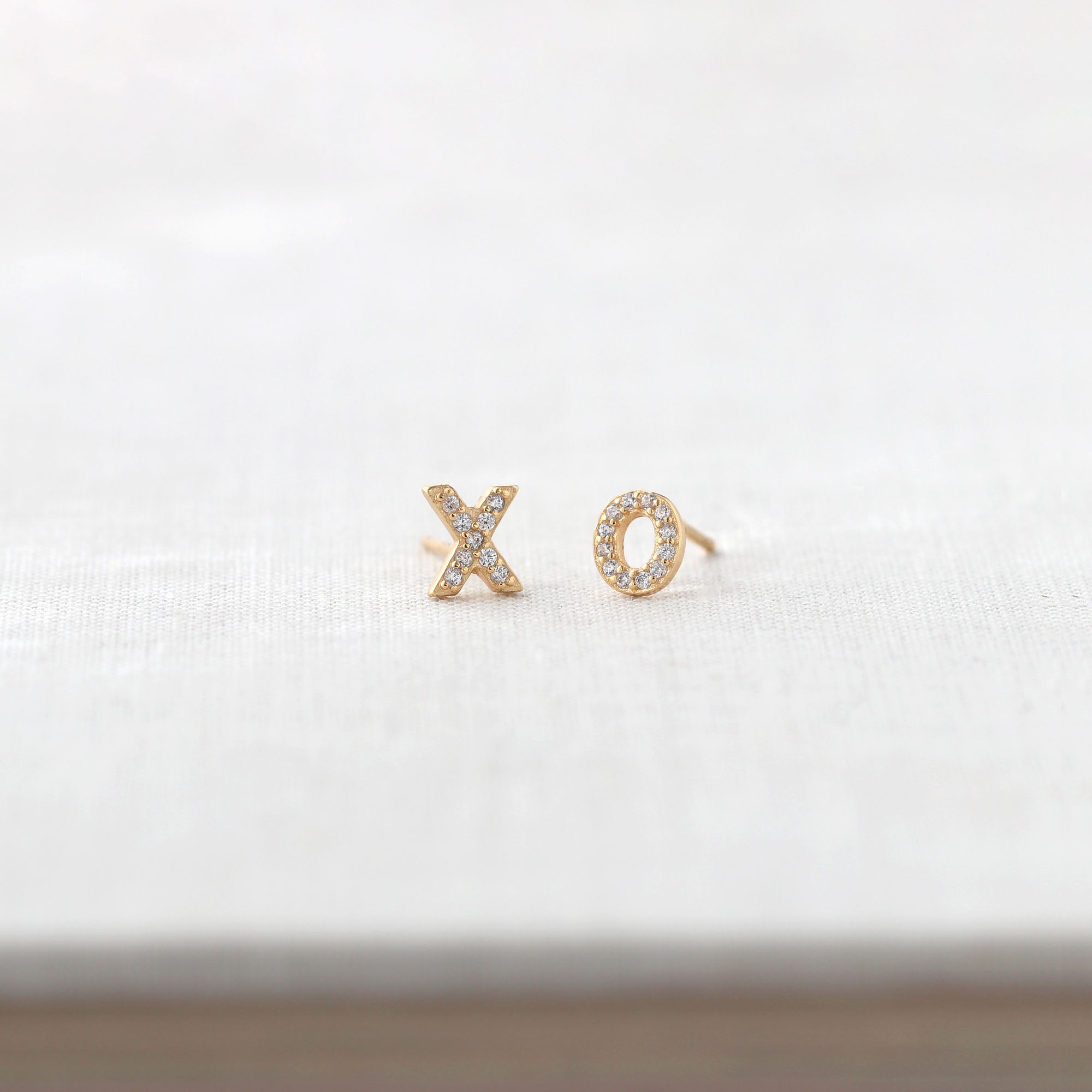 XO Crystal Stud Earrings