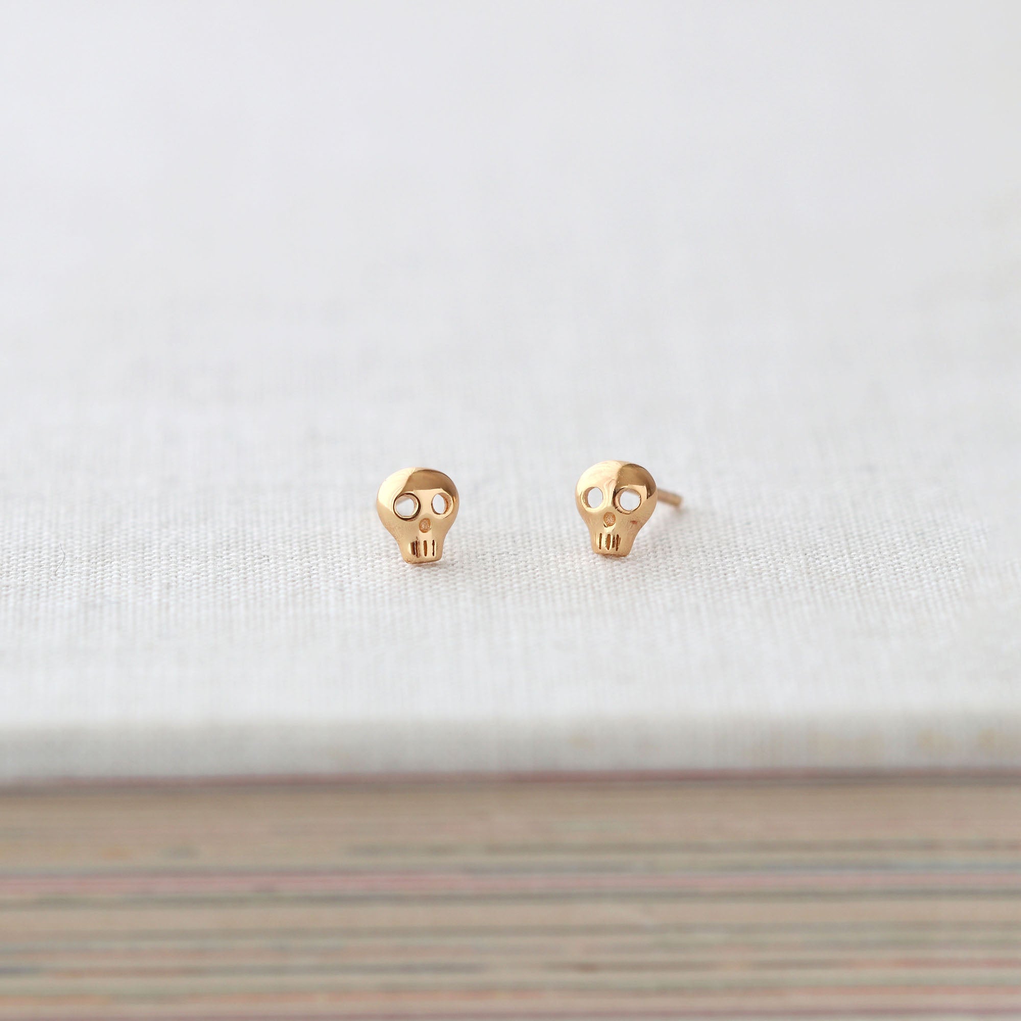 Tiny Skull Stud Earrings