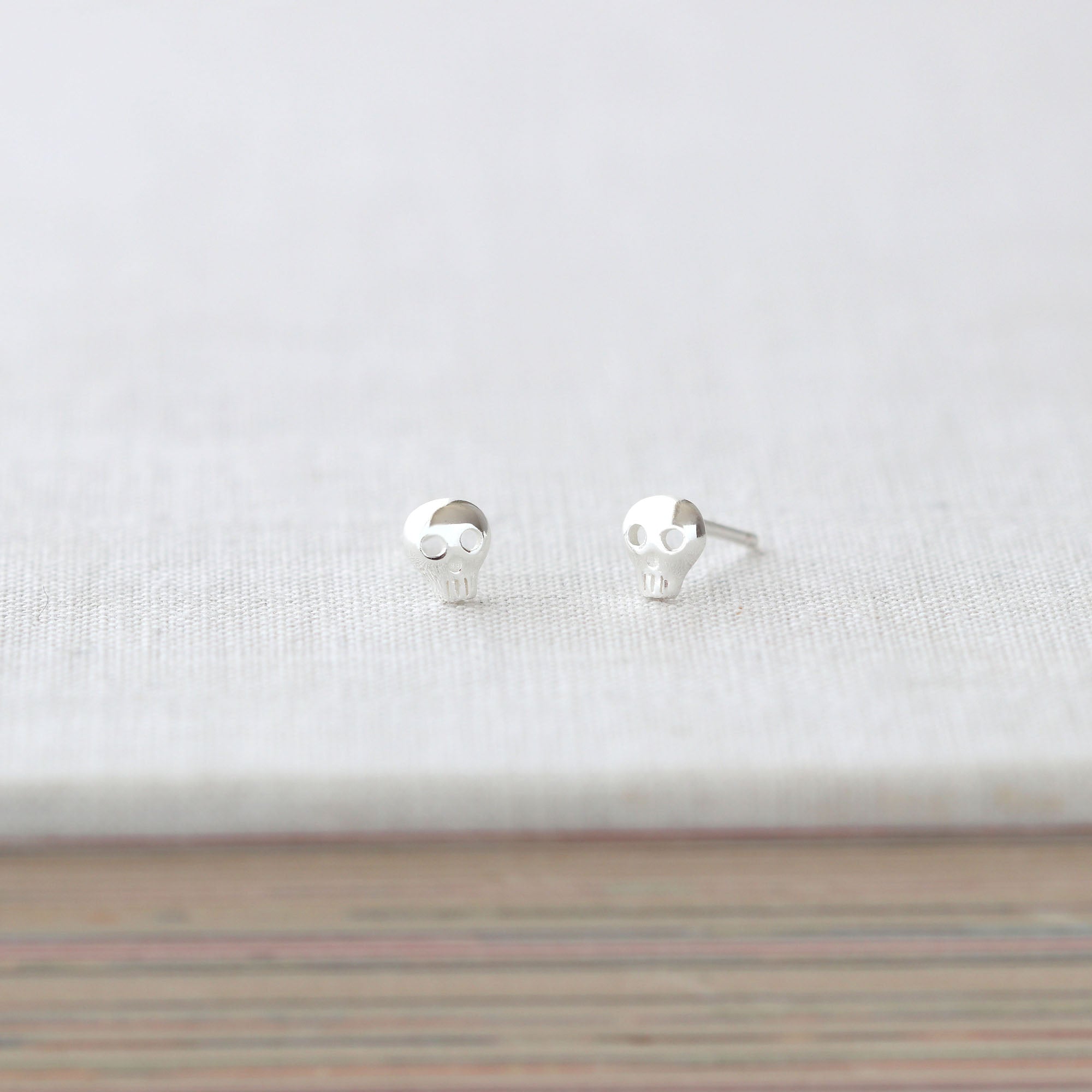 Tiny Skull Stud Earrings