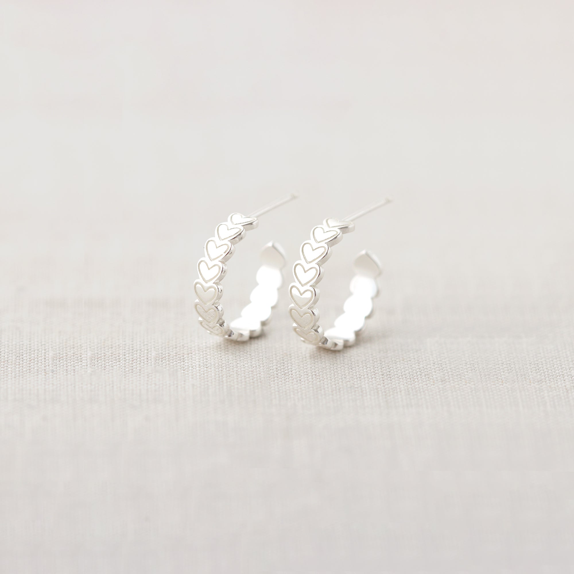 Love Eternal Heart Hoop Earrings