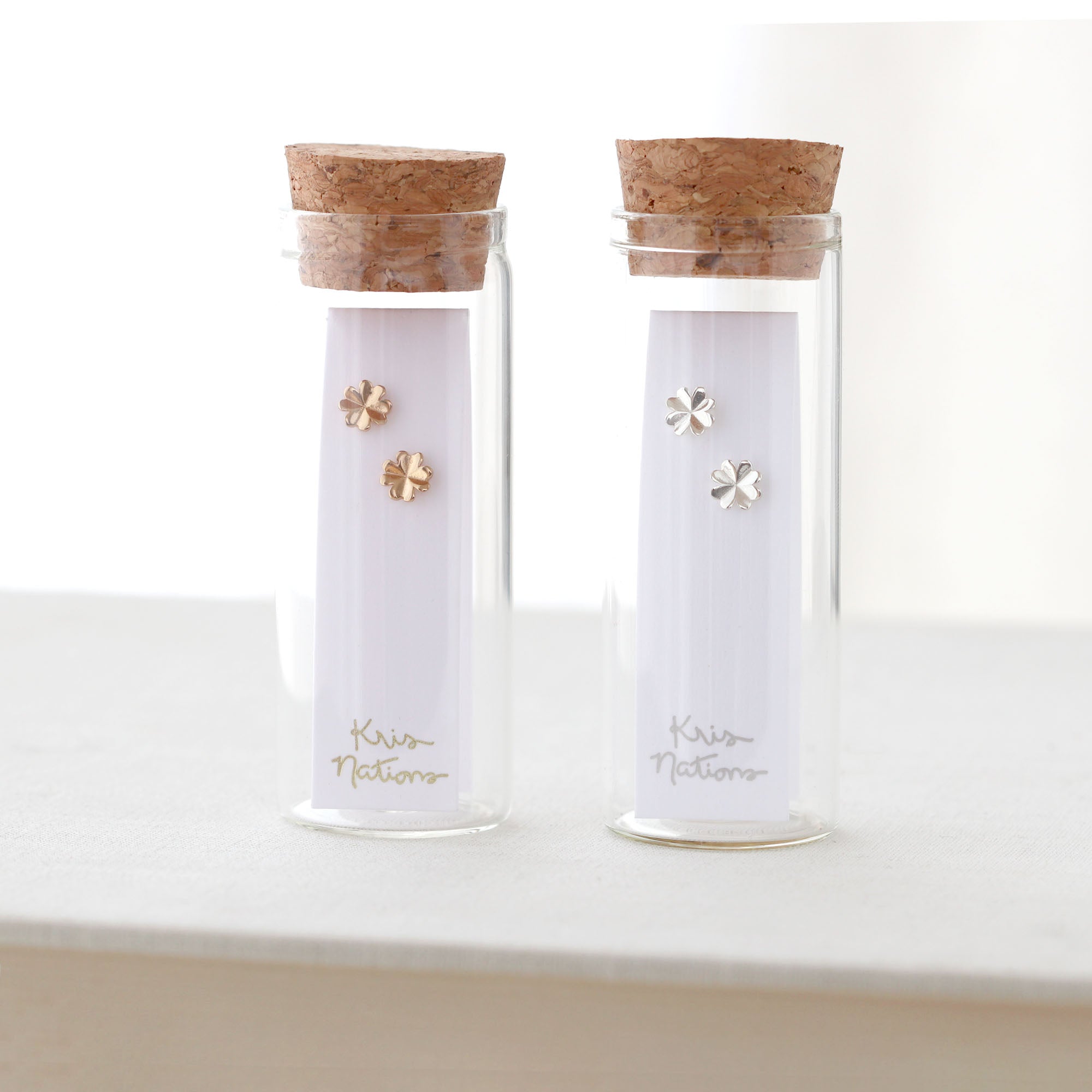 Four Leaf Clover Stud Earrings