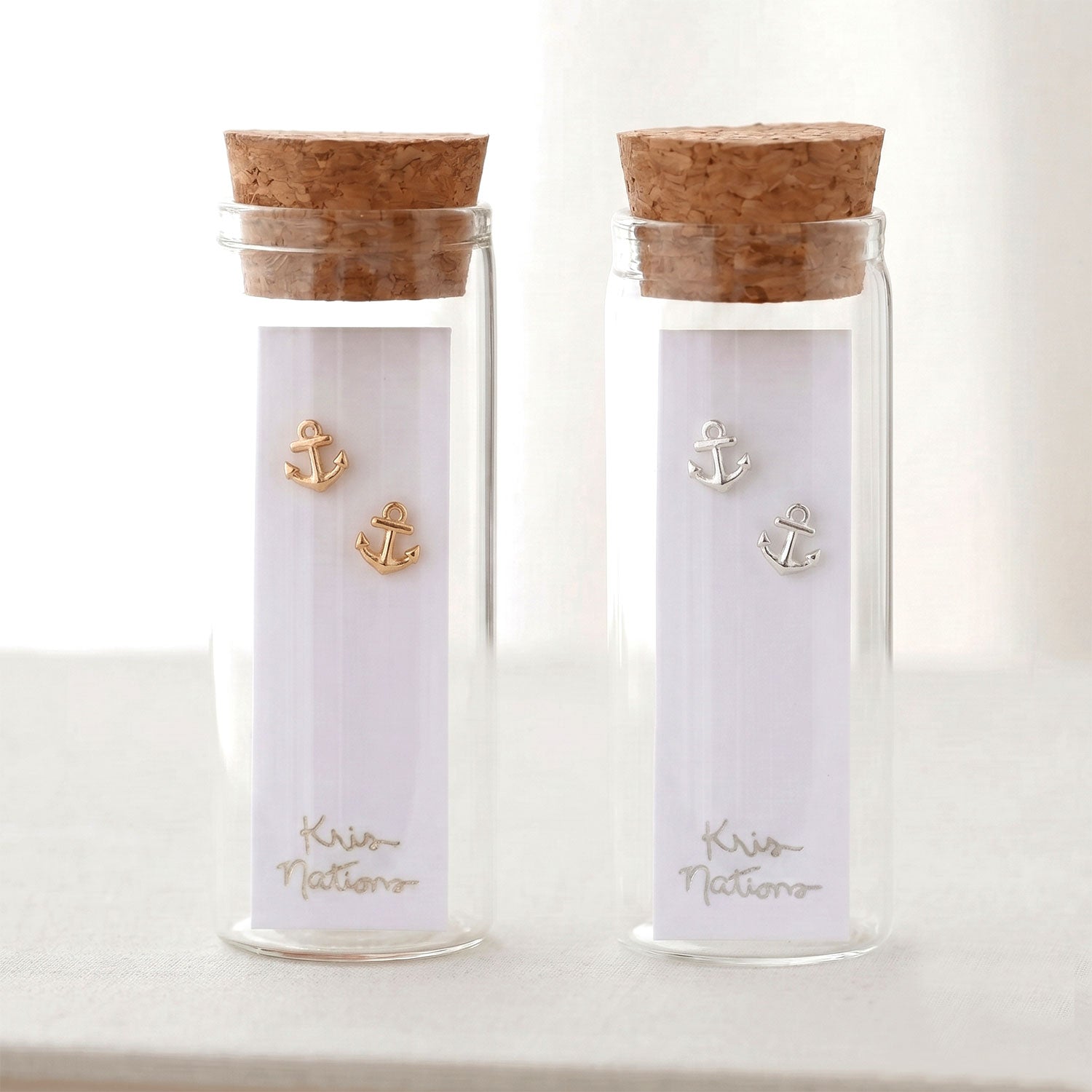 Anchor Stud Earrings