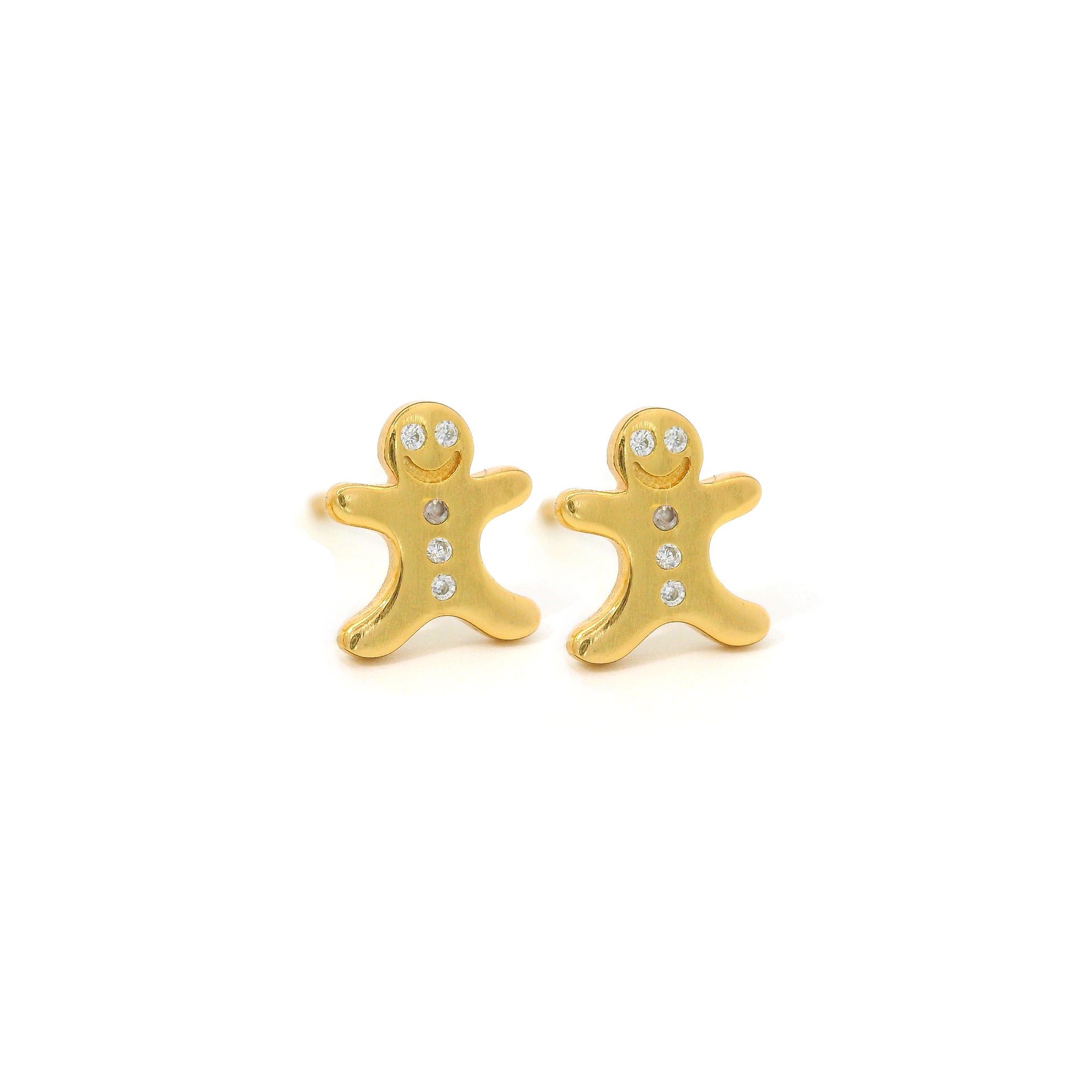 Gingerbread Man Stud Earrings