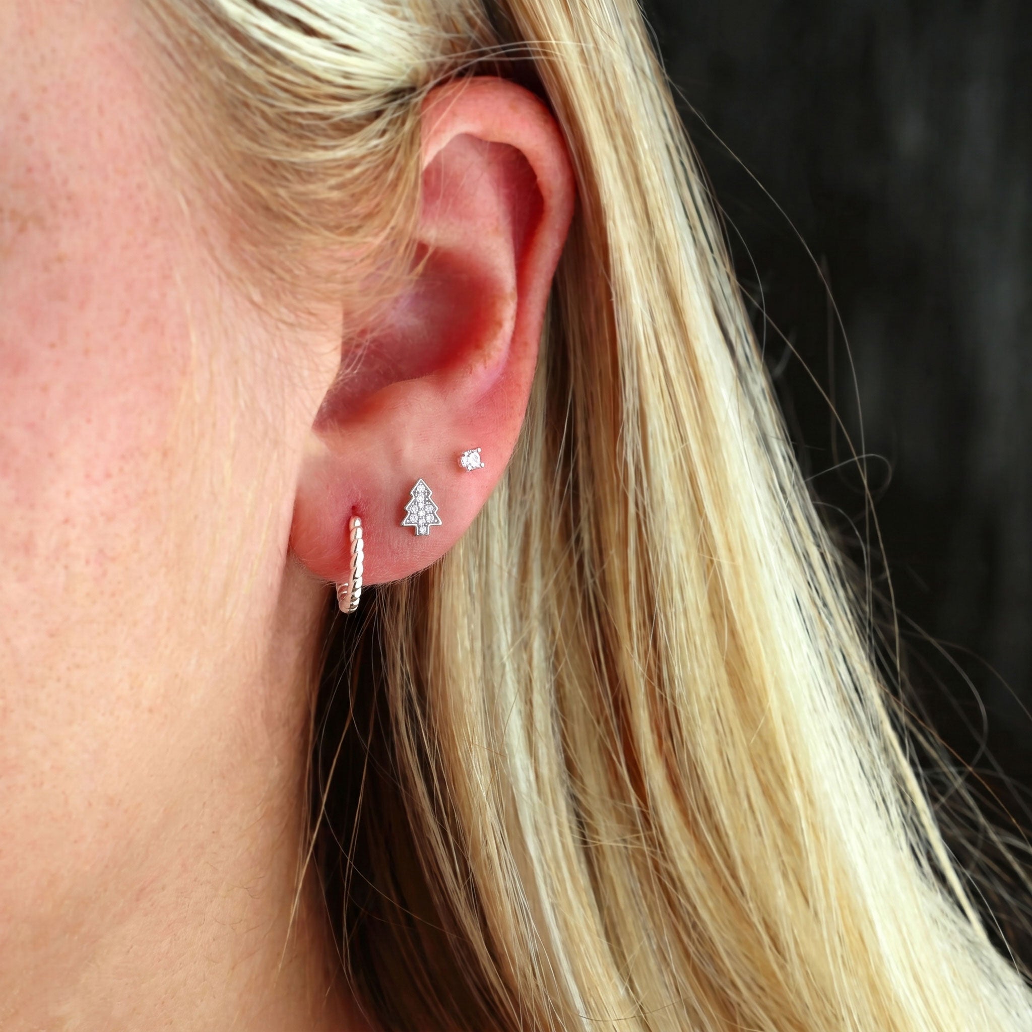 Christmas Tree Stud Earrings