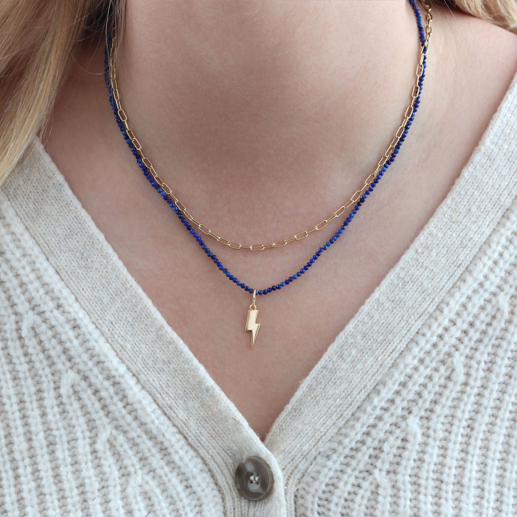 Petite Gemstone Beaded Necklace