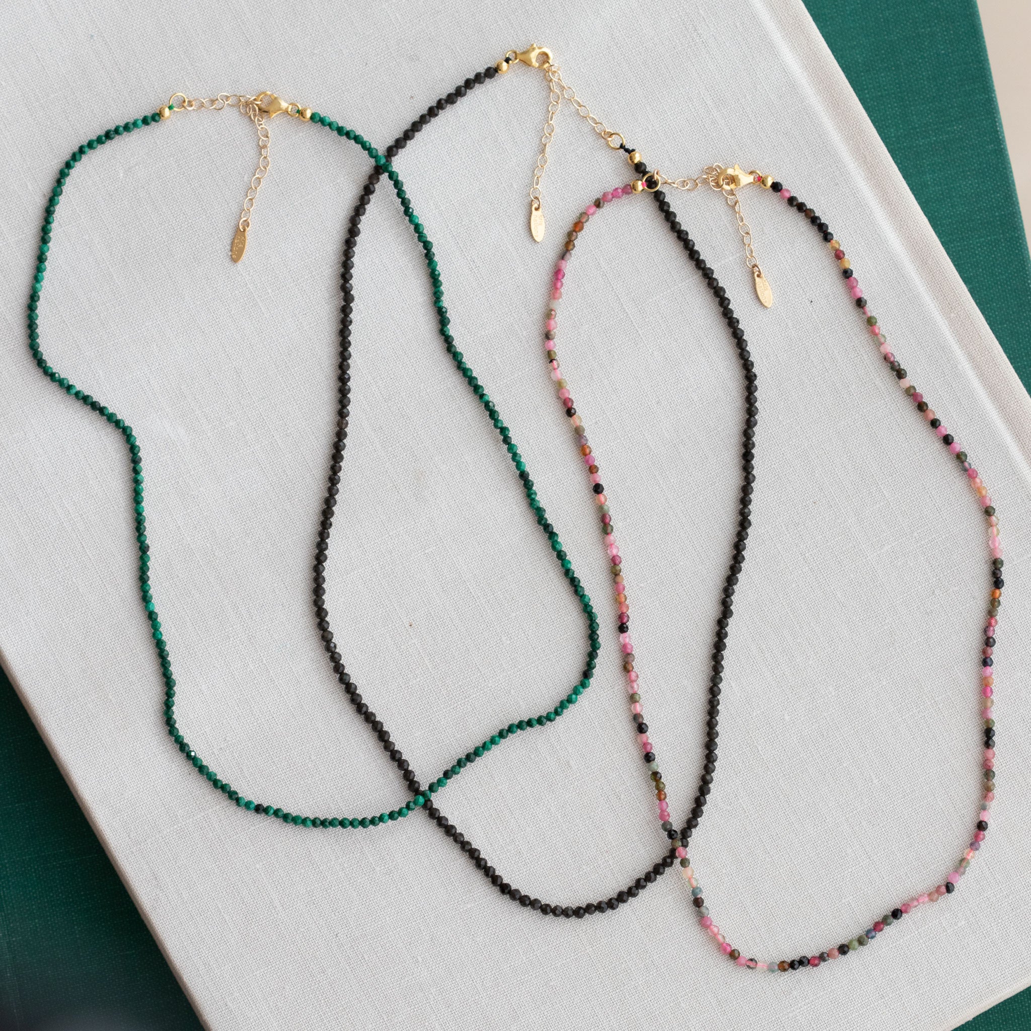 Petite Gemstone Beaded Necklace
