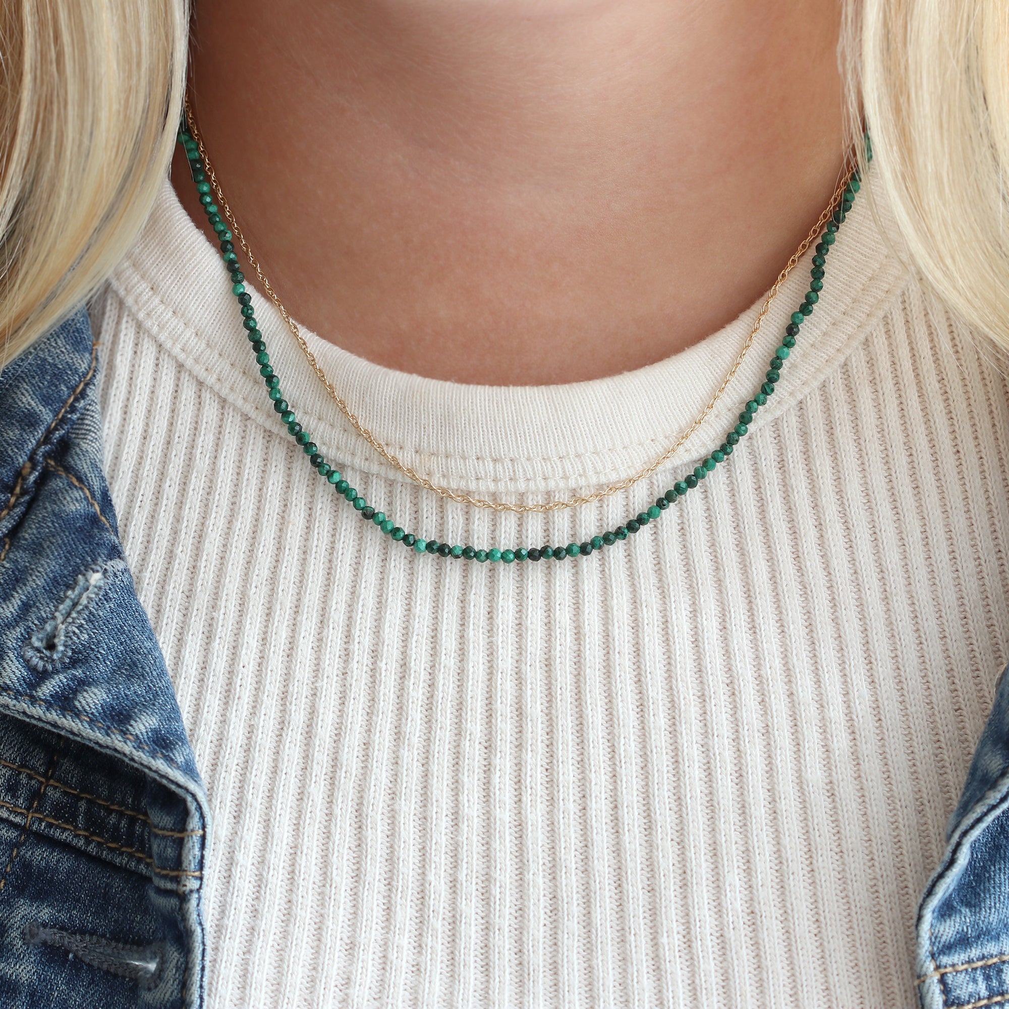 Petite Gemstone Beaded Necklace