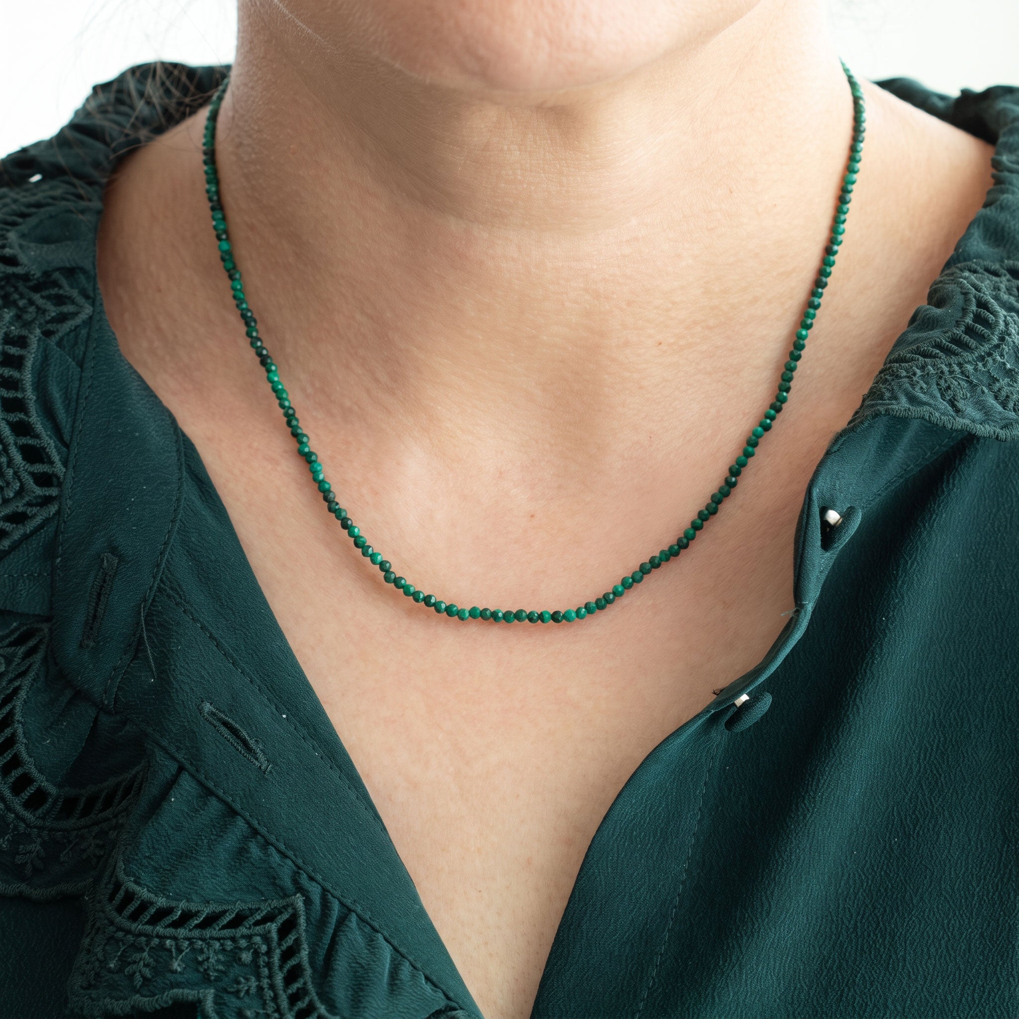 Petite Gemstone Beaded Necklace