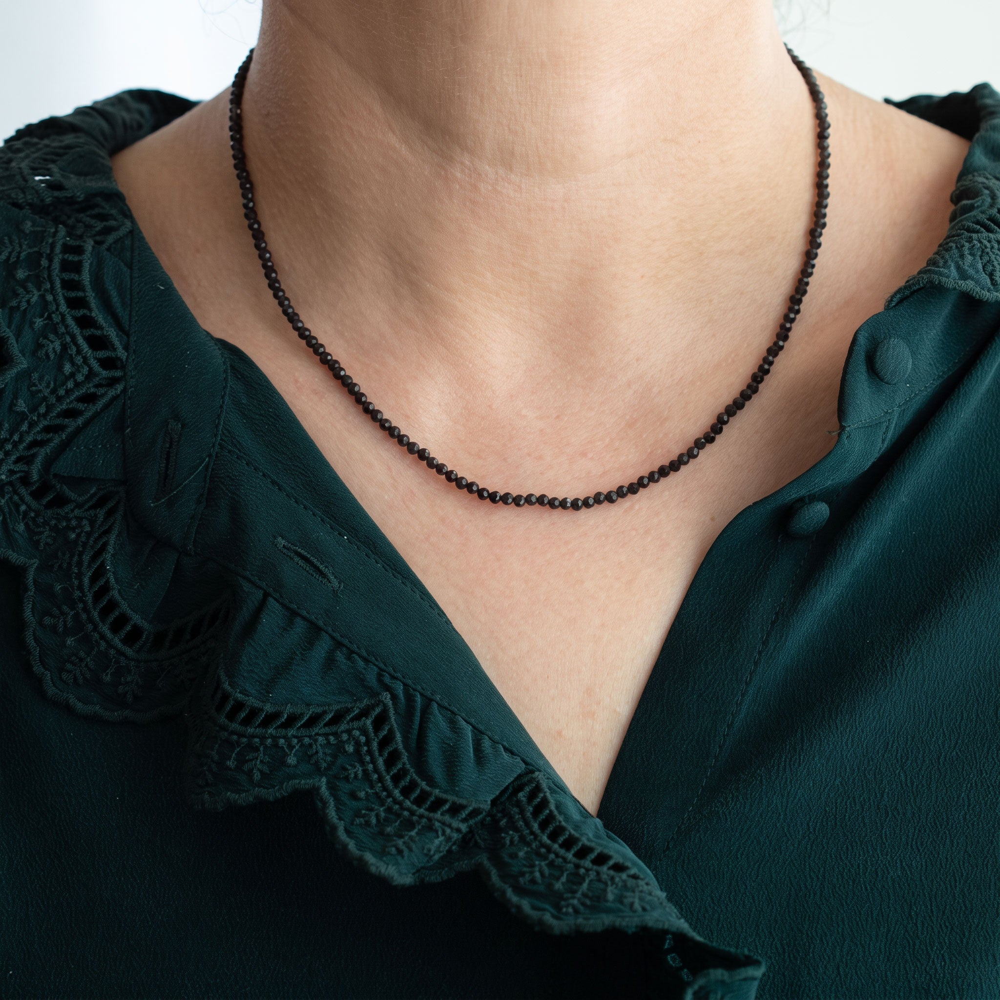 Petite Gemstone Beaded Necklace