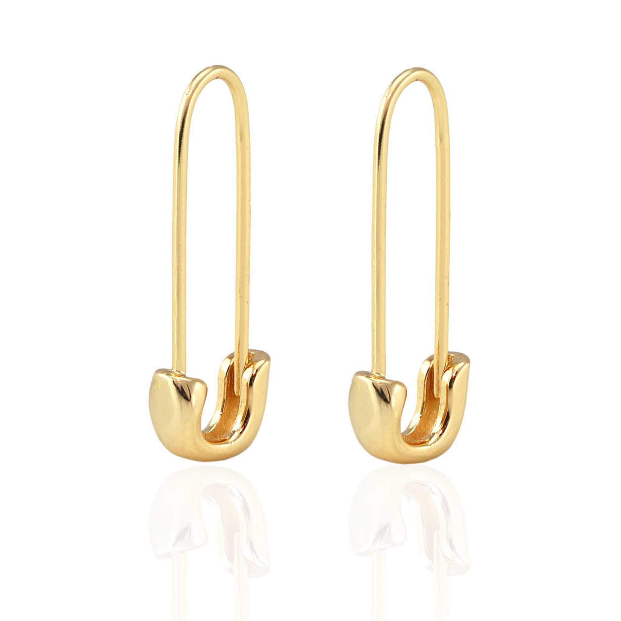 Safety Pin Hoop Earrings
