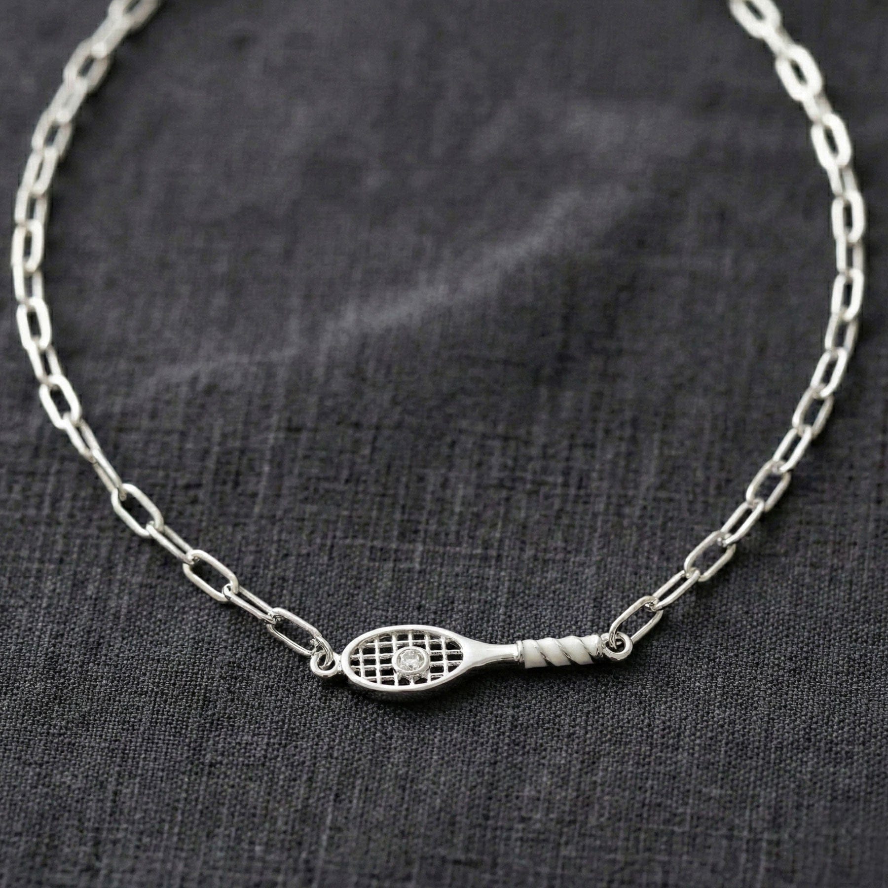 Tennis Racket Necklace