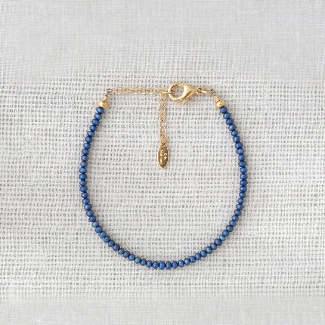 Blue Freshwater Pearl Bracelet