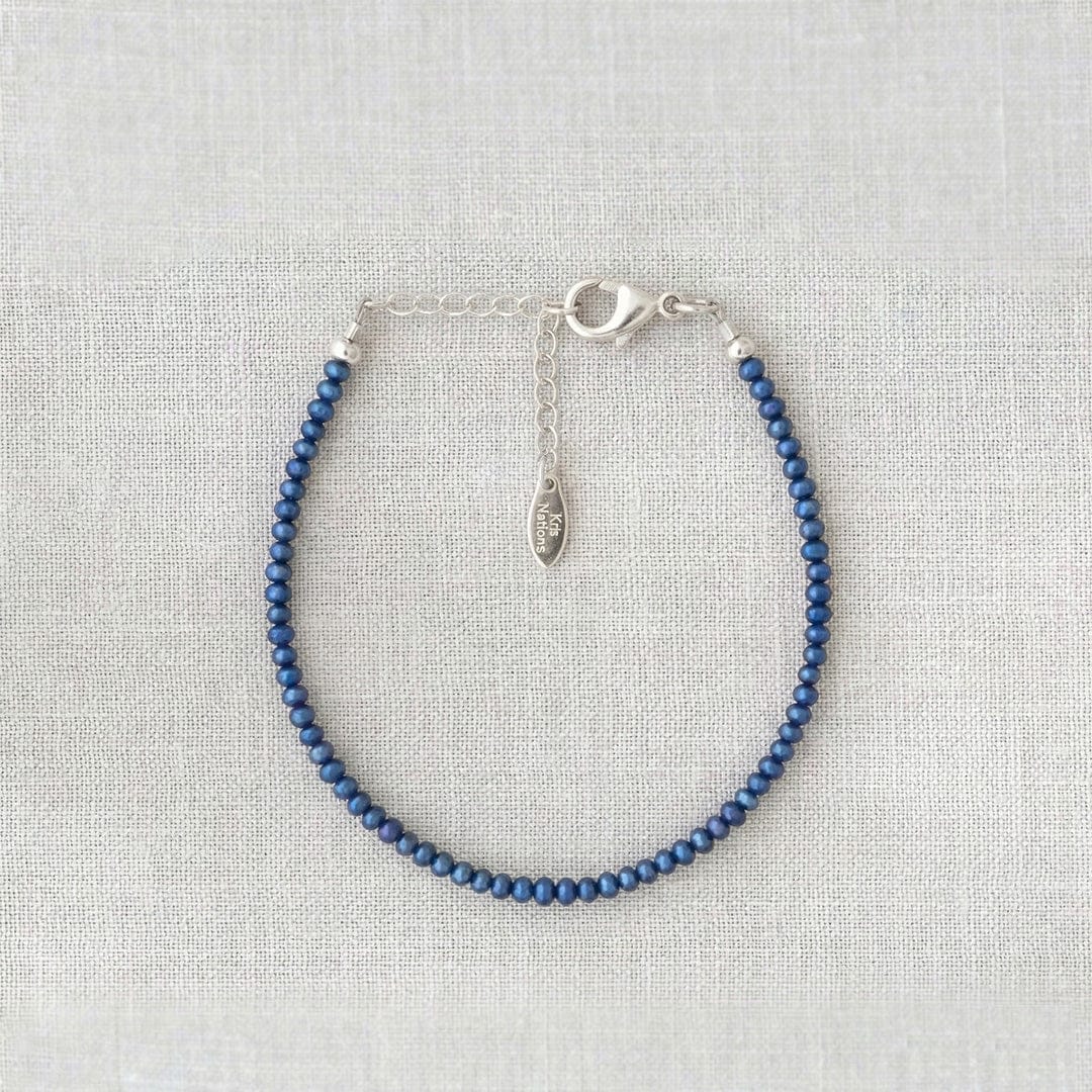 Blue Freshwater Pearl Bracelet