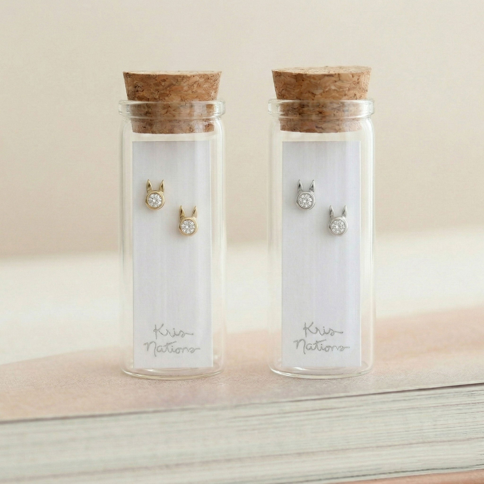 Bunny Crystal Stud Earrings