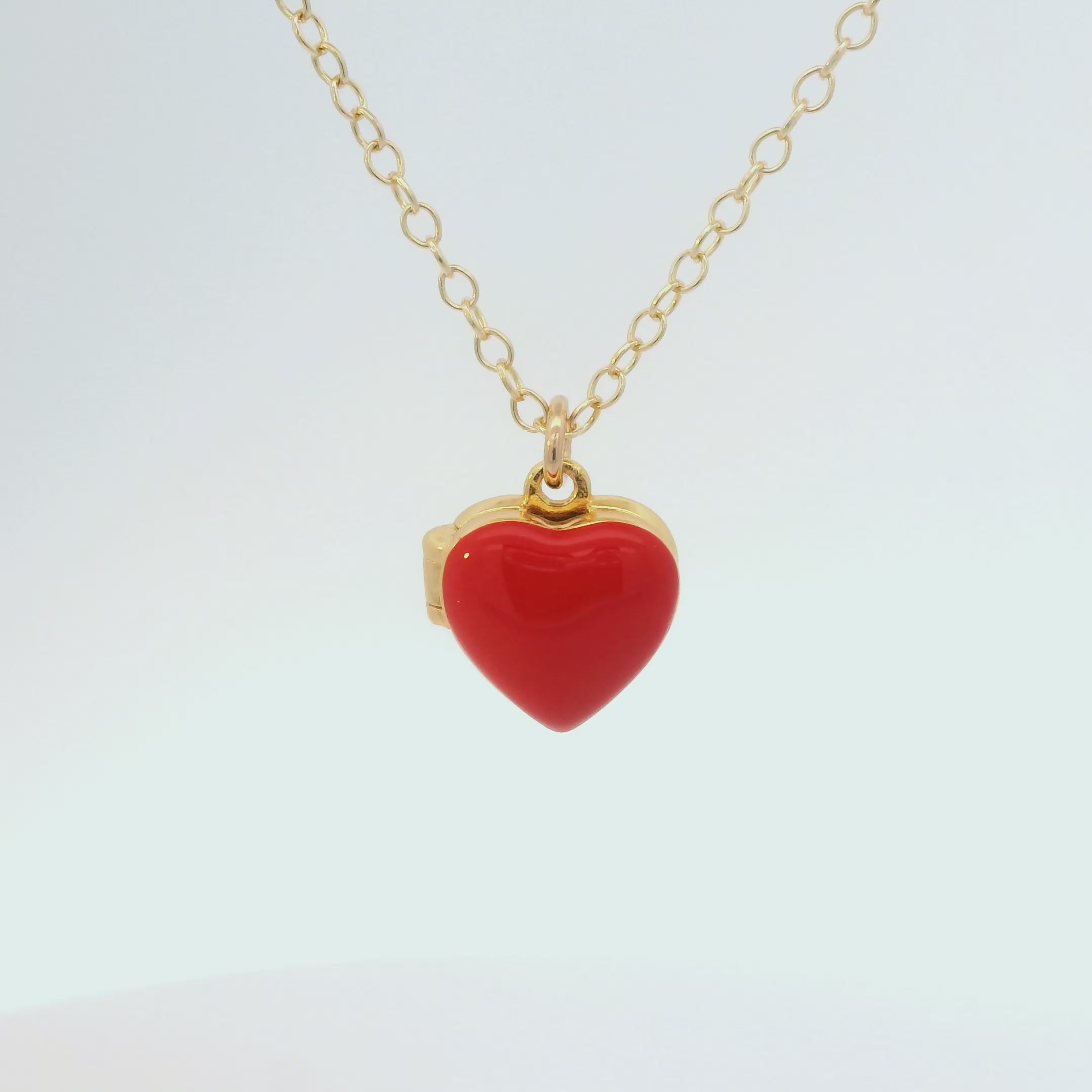 Enamel Heart Locket