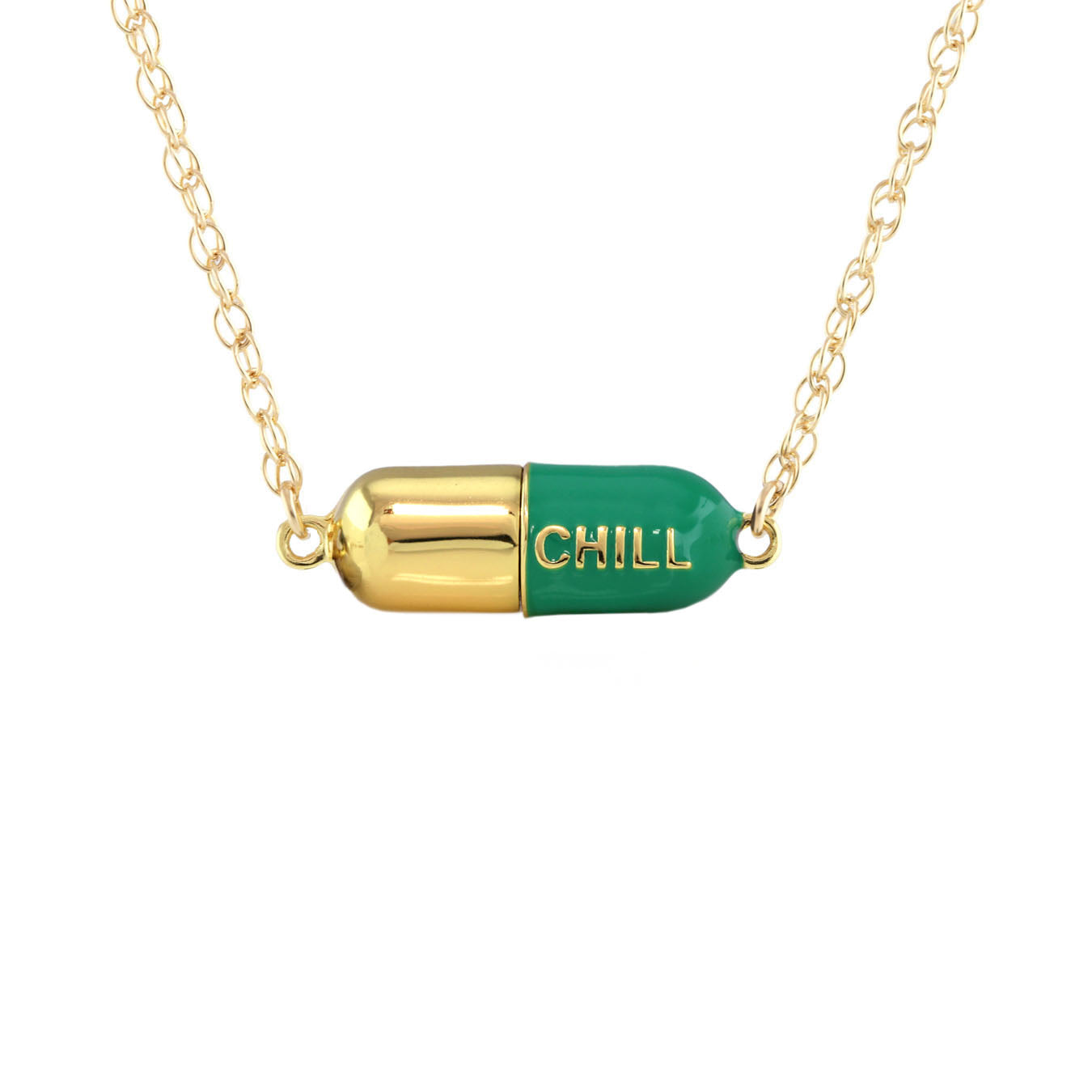 Big Chill Pill Chain Necklace