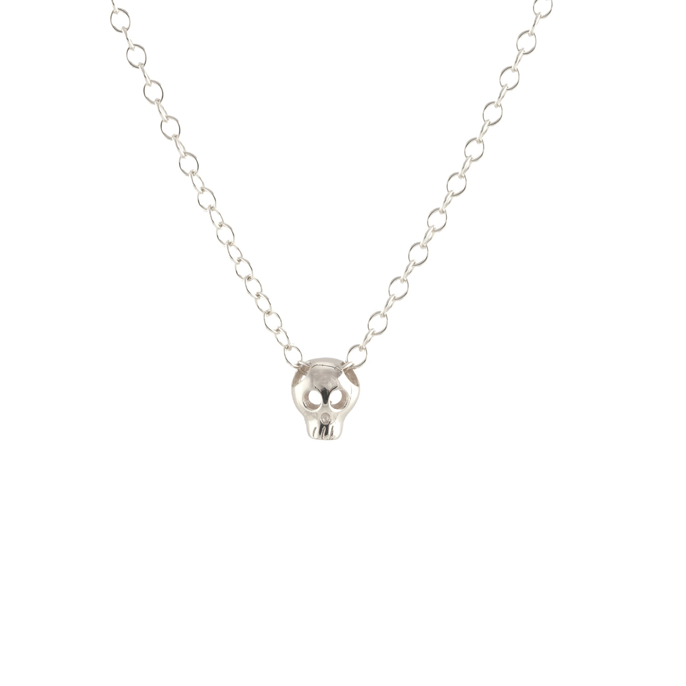 Tiny Skull Charm Necklace